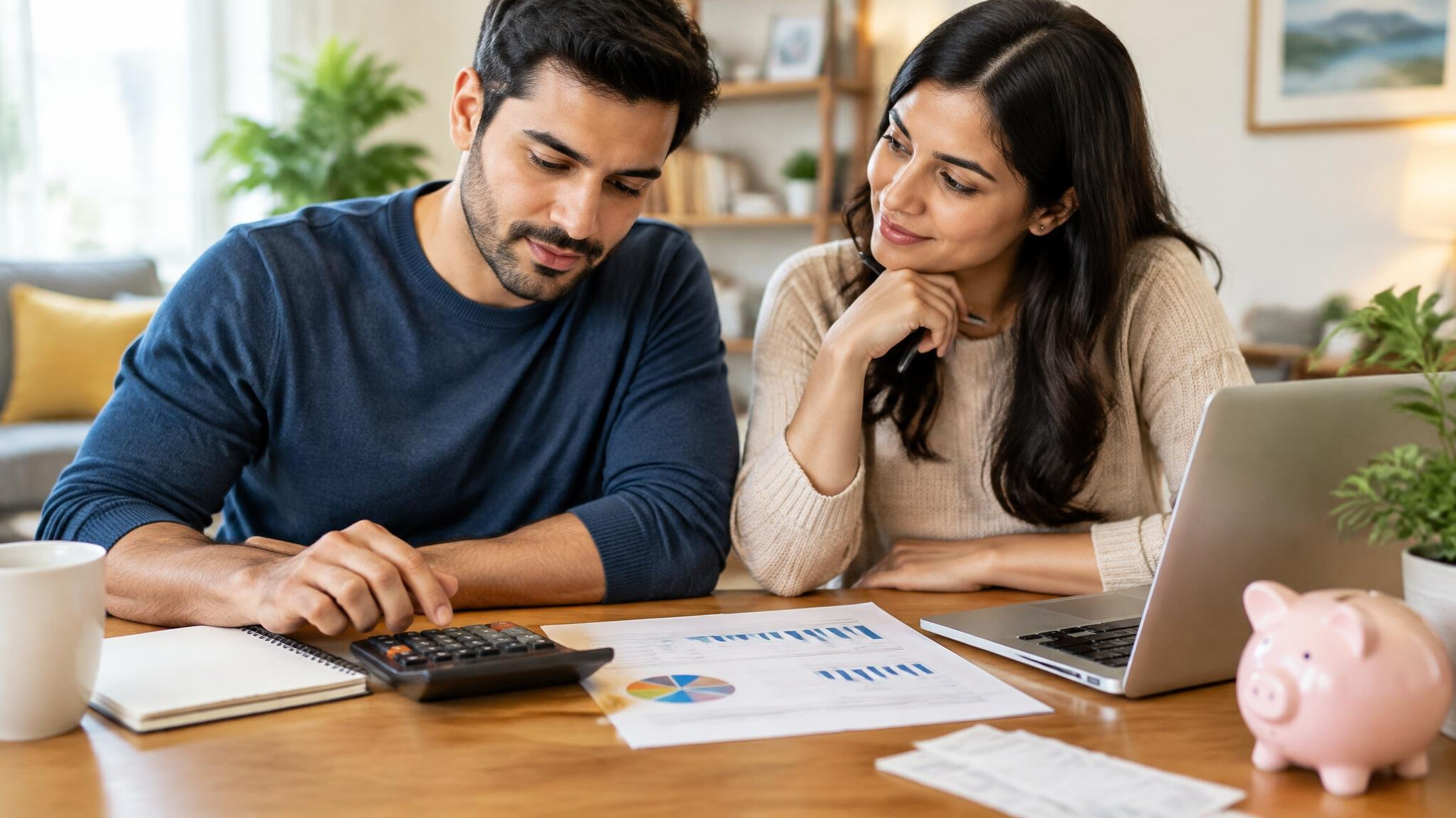 couple discussing budget